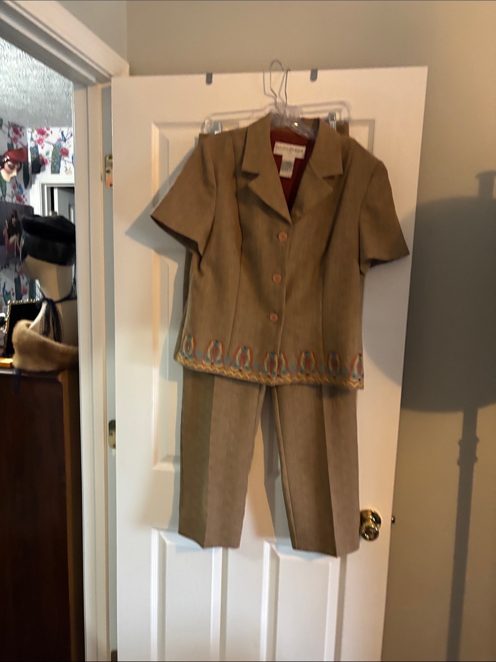 Vintage Sag Harbor Embroidered Jacket & Pants Set (Fits like current Size 8)